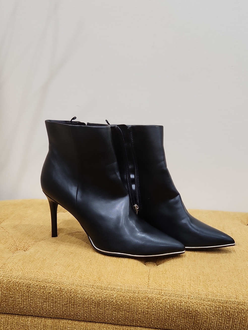 Marc Fisher Dalla Black Pointed Toe Stiletto Ankle Booties